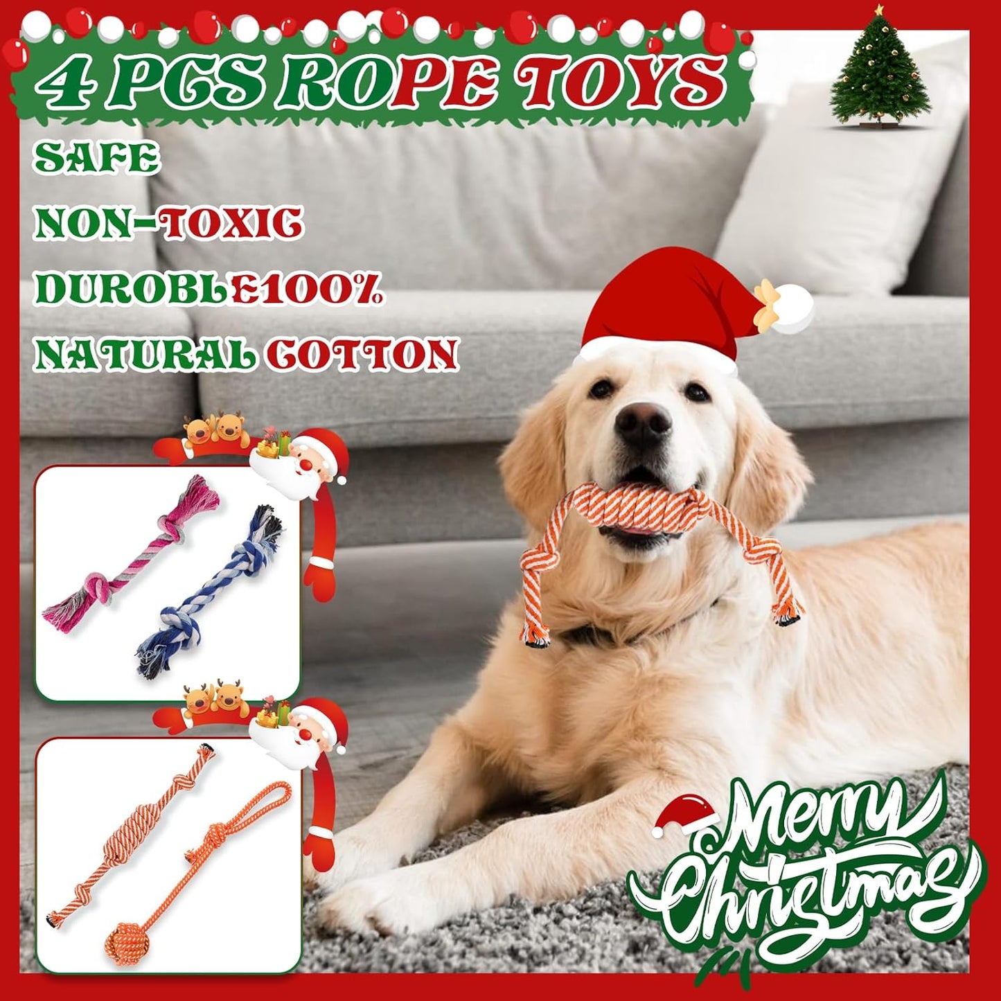 10 Pack Dog Toys Puppy Toys from 8 Weeks Small Dog Interactive Rope Toys Indestructible Tough Puppy Chew Toys