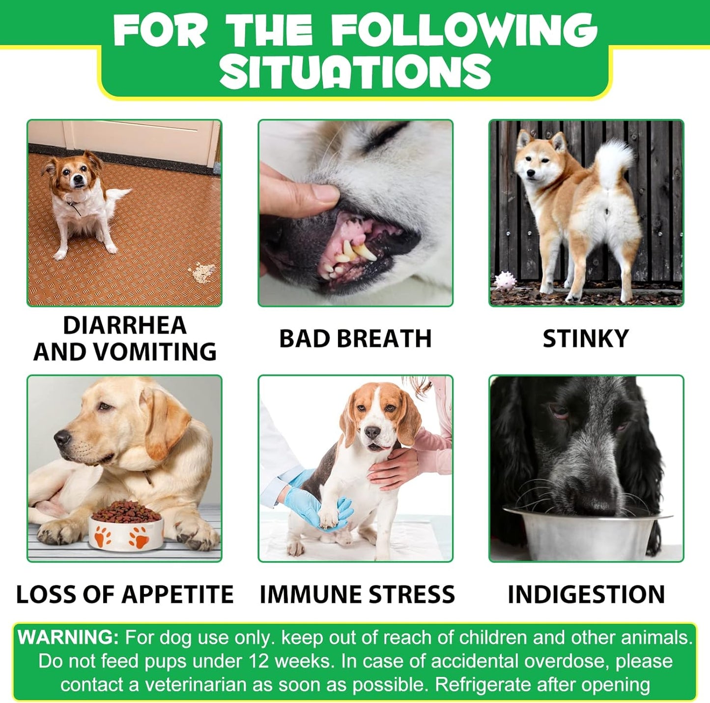 Probiotics for Dogs, Dog Probiotics for Dogs Digestive Enzymes, Gut Health, Itchy Skin, Allergies, Yeast Balance