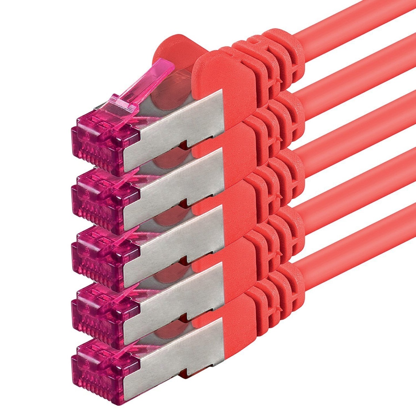 2m Red Network Cable CAT6a S-FTP (10Gb/s)