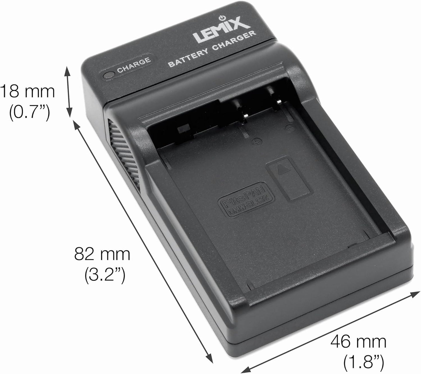 Ultra Slim USB Charger compatible with Panasonic DMW-BLC12 DMW-BLC12E DMW-BLC12PP & Listed PANASONIC LUMIX DMC Series Cameras
