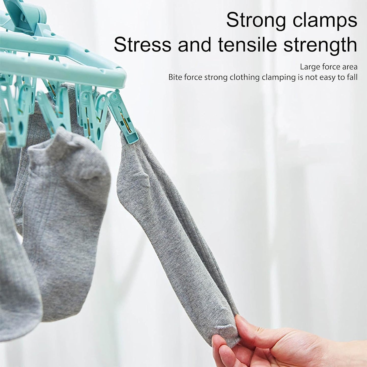 Clothes Drying Hanger and Drip Foldable Hanging Sock Rack Multifunction clothes drying rack