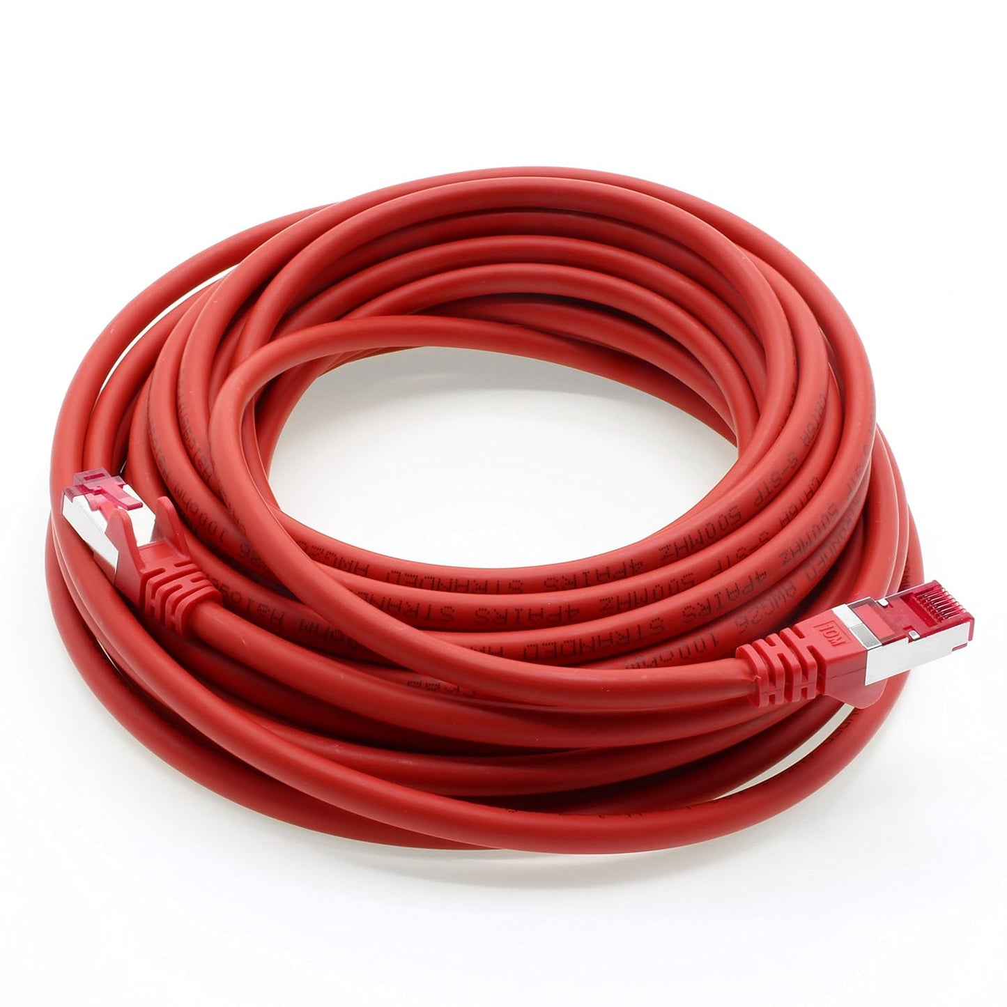 2m Red Network Cable CAT6a S-FTP (10Gb/s)