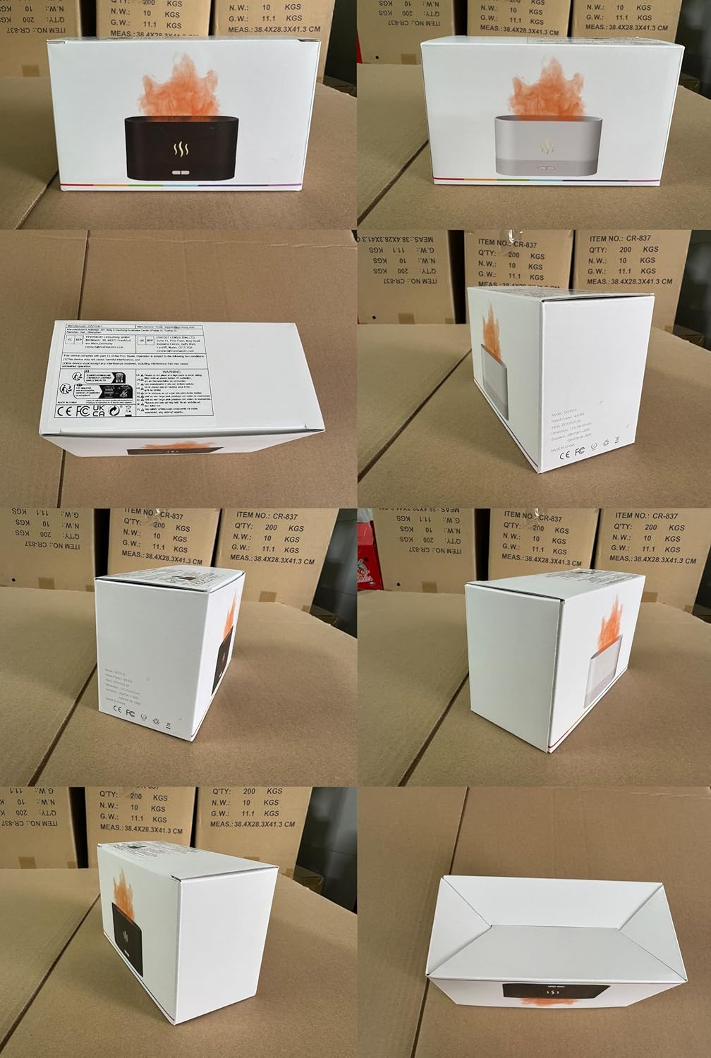 Flame Essential Oil Diffuser, Electric Aroma Diffuser, Waterless Auto-Off for Home Office Room