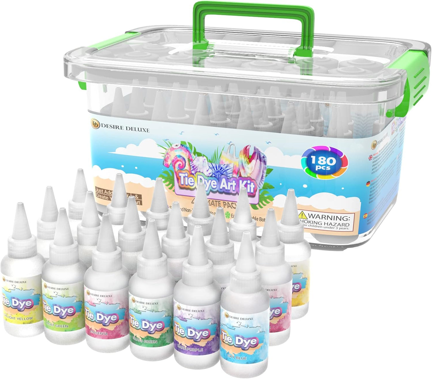 Tie-Dye Art Kit for Over 12 Kids to Play, Easy & Fun (18 Colours)