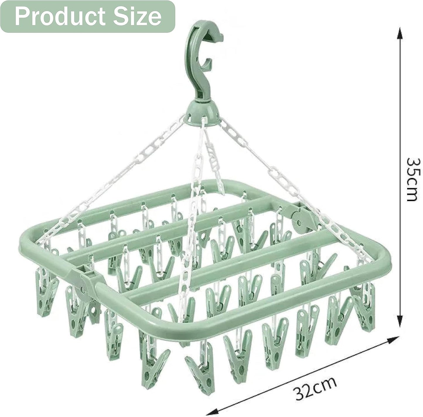 Clothes Drying Hanger and Drip Foldable Hanging Sock Rack Multifunction clothes drying rack