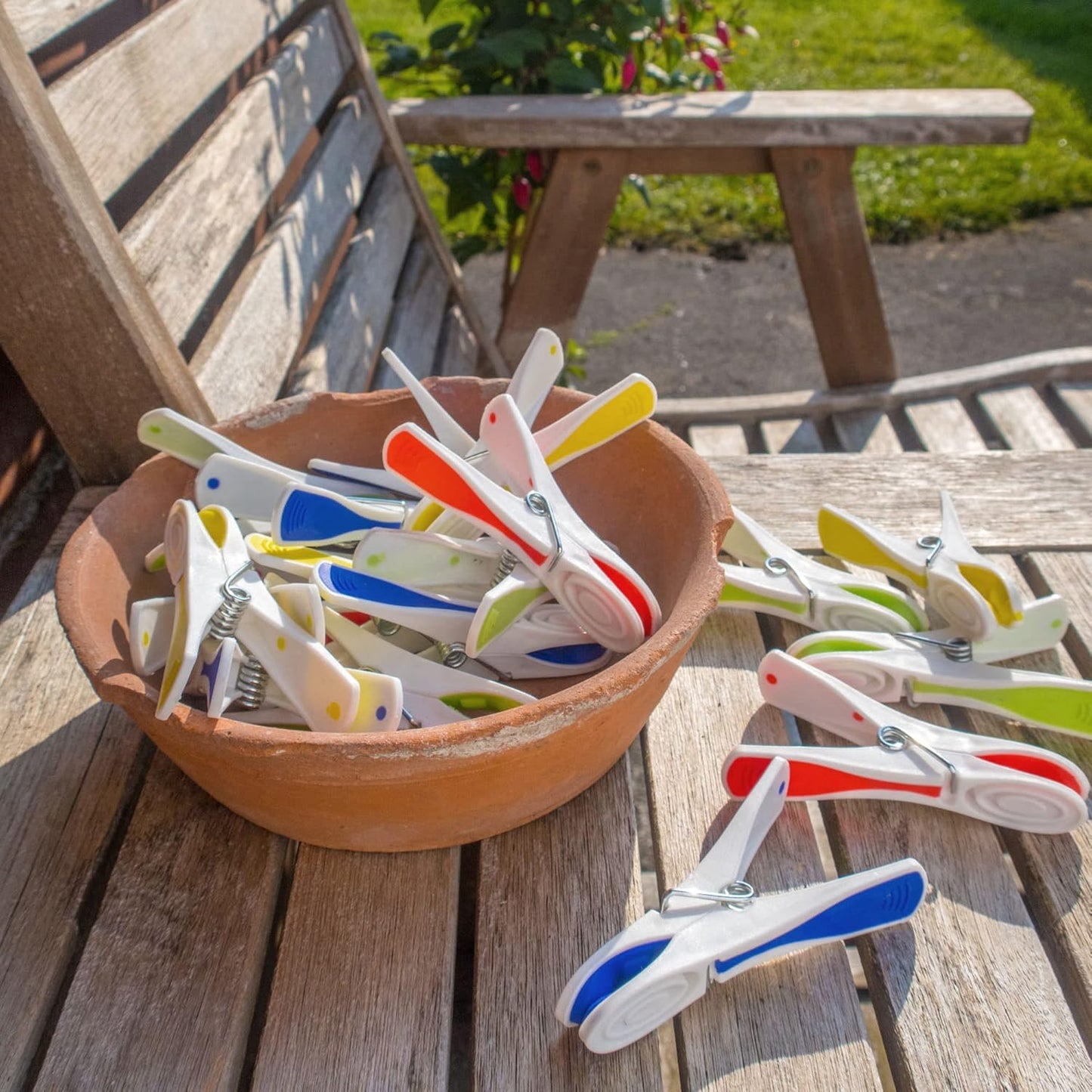 Plastic Clothes Washing Line Pegs Rubber Soft Grip Laundry Garment (48)