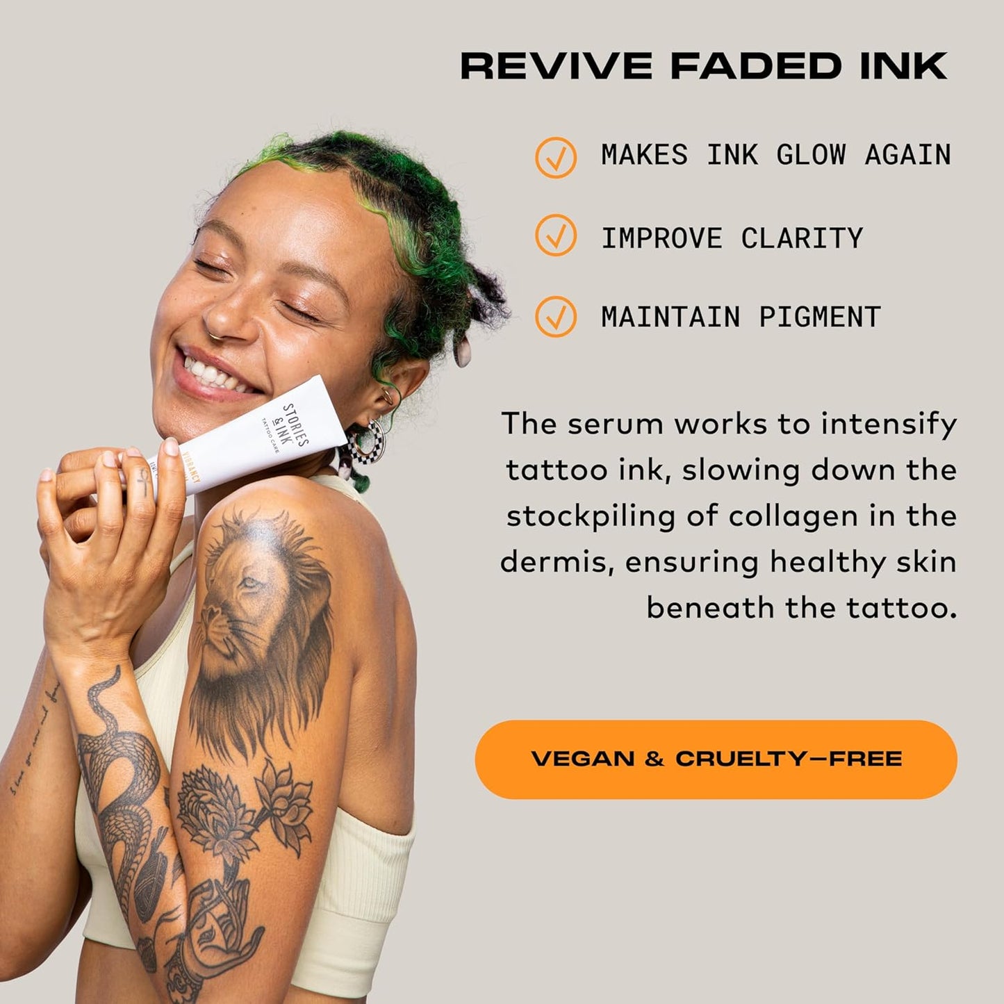 Tattoo Aftercare | WAKE & GLOW DUO: Revive Faded Ink & Improve Tattoo Clarity. Serum + Exfoliator Bundle