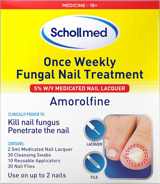 Weekly Fungal Nail Treatment - Clinically Proven Fungal Nail Infection Treatment with Amorolfine