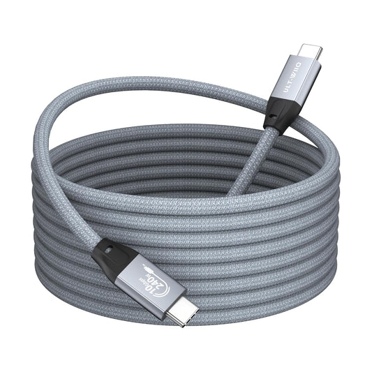 USB C to USB C Cable 240W 10Gbps Data Transfer 4K@60Hz Video Monitor USB Type C 3.2 Gen2 Fast Charging Cable for iPhone 15/15 pro Thunderbolt 3/4, MacBook, iPad Pro, Samsung S20, S21 (5M)