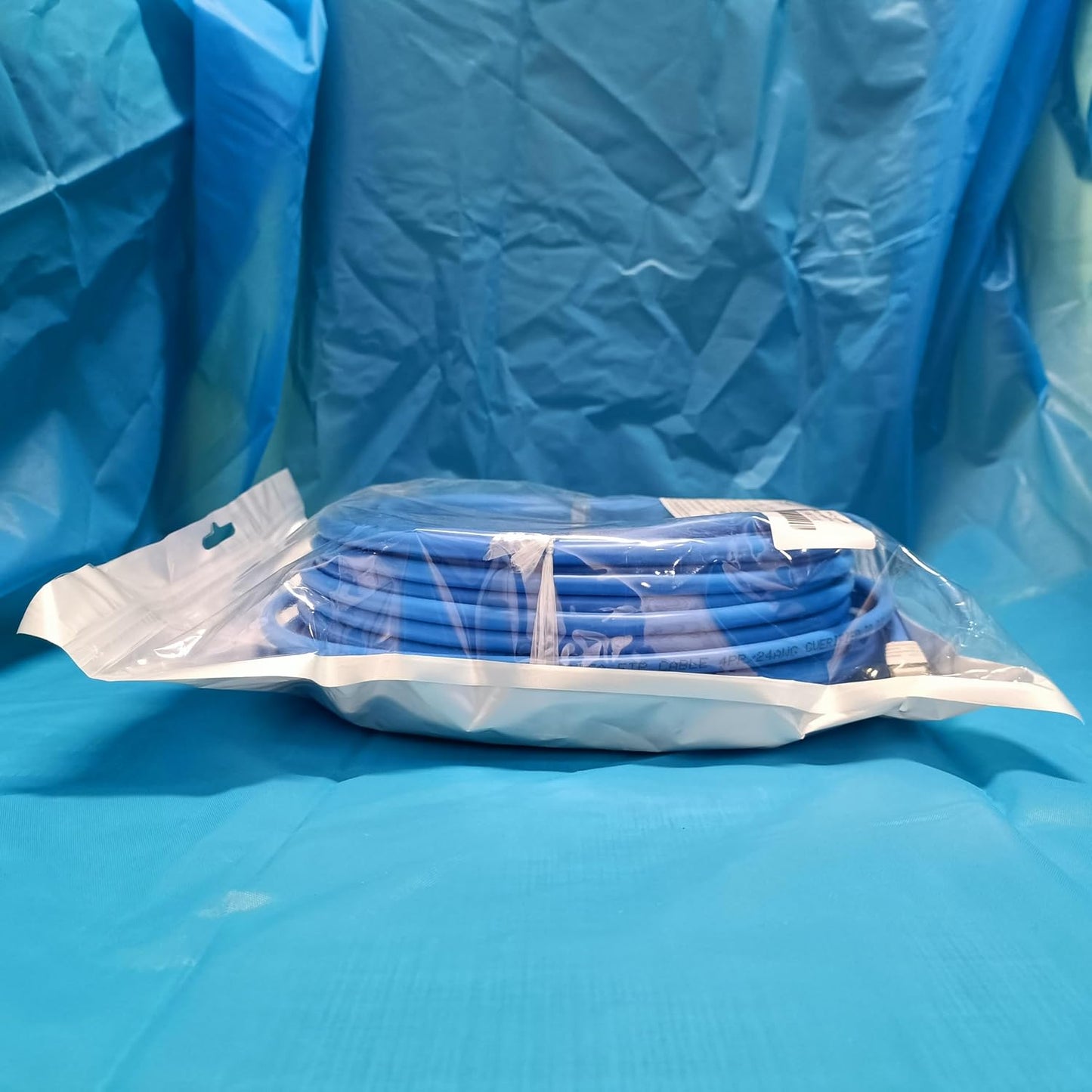 Ethernet Cable 30m, Cat6 FTP Shielded Internet Cable, High Speed Gigabit RJ45 Network LAN Cable Outdoor Indoor, 24AWG 550MHz Broadband Patch Cord for Router Modem Switch - Blue