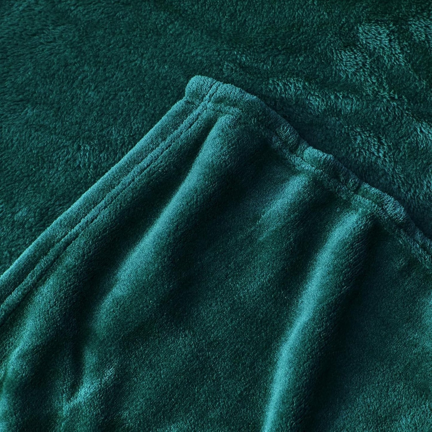 Winter Christmas Green Teddy Fleece Blanket For Couch, Watching TV