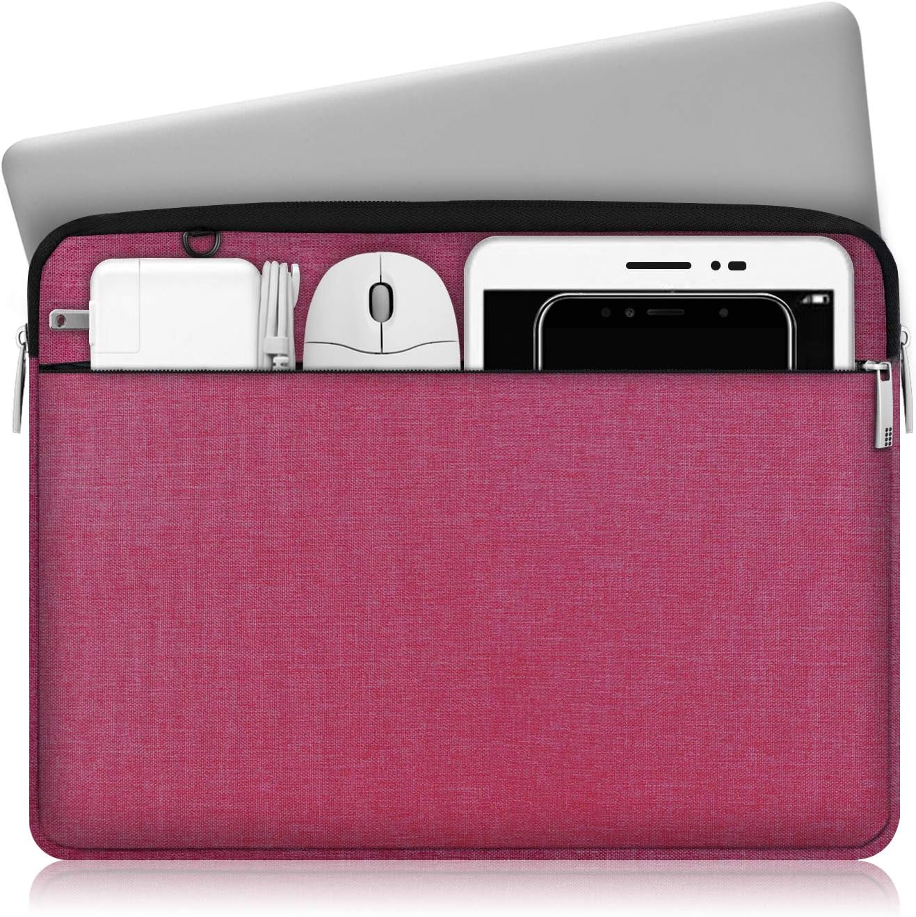 14-14.2 inch Laptop Sleeve Case, Waterproof Shock Resistant Lightweight Bag with Accessory Pocket, Protective Notebook Case with Detachable Small Bag, Compatible with 14.2” MacBook Pro A2442