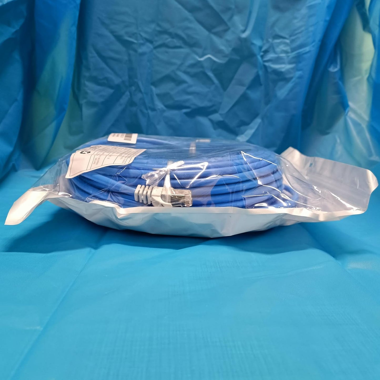 Ethernet Cable 30m, Cat6 FTP Shielded Internet Cable, High Speed Gigabit RJ45 Network LAN Cable Outdoor Indoor, 24AWG 550MHz Broadband Patch Cord for Router Modem Switch - Blue