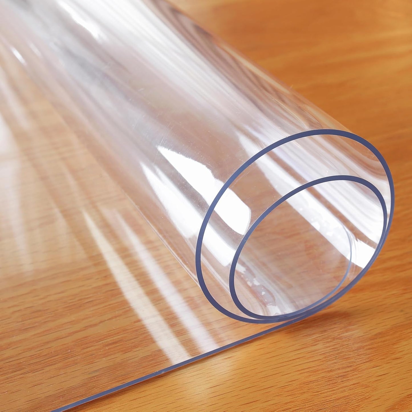 Clear Table Protector,Table Protector for dining room table, Thick Waterproof Plastic Table Cover