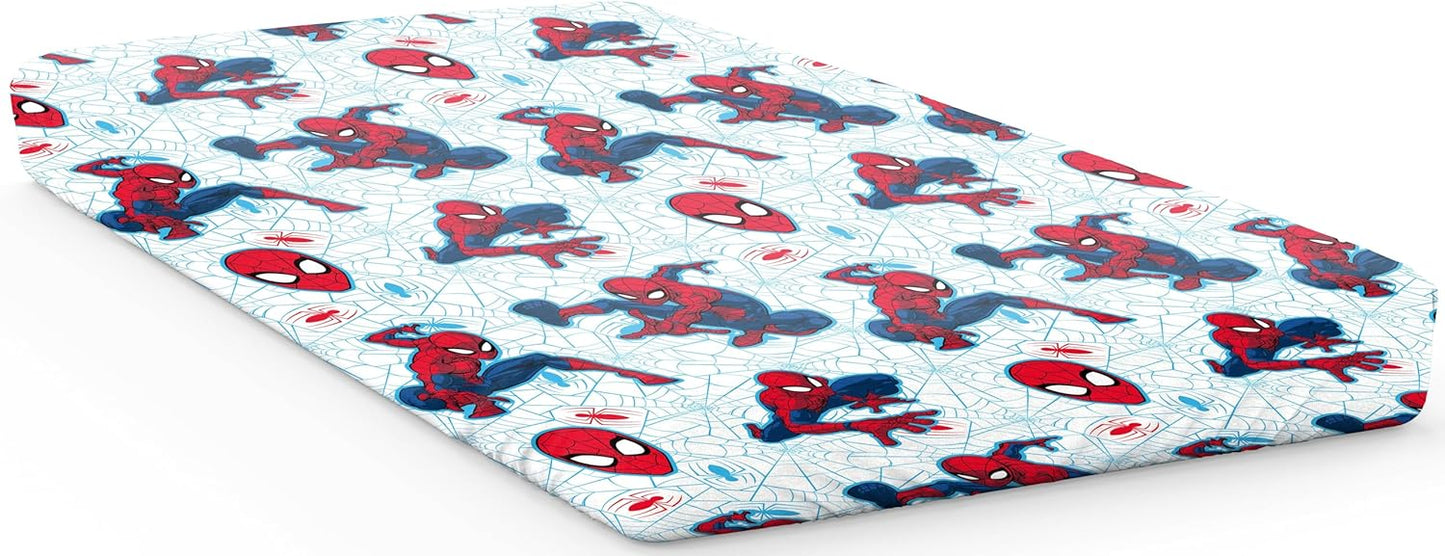 Marvel Spiderman Webtastic 100% Cotton Single Fitted Sheet