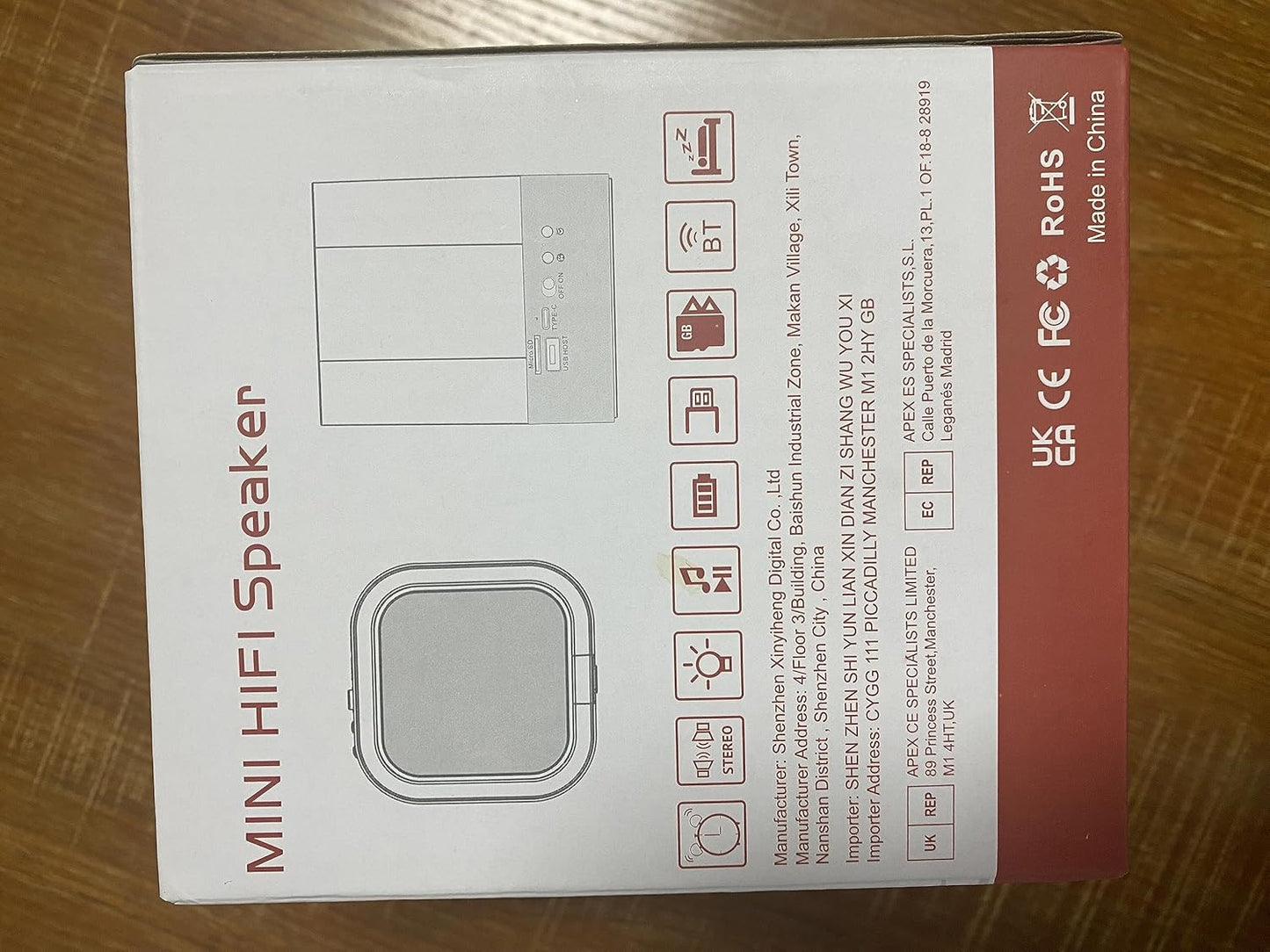 Night Light Bluetooth Speaker, White Noise Machine with 16 Soothing Sounds, Digital Alarm Clock, Dimmable Bedside Lamp with 48 Colour Changing Lights, Gifts for Kids Teenage Boys Girls 10-18 Year Old