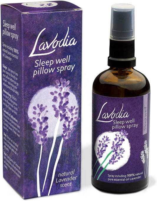 Lavodia Lavender Mist: Premium Pillow Spray with Pure Natural Lavender Essential Oil - Stress Relief and Deep Sleep Aid
