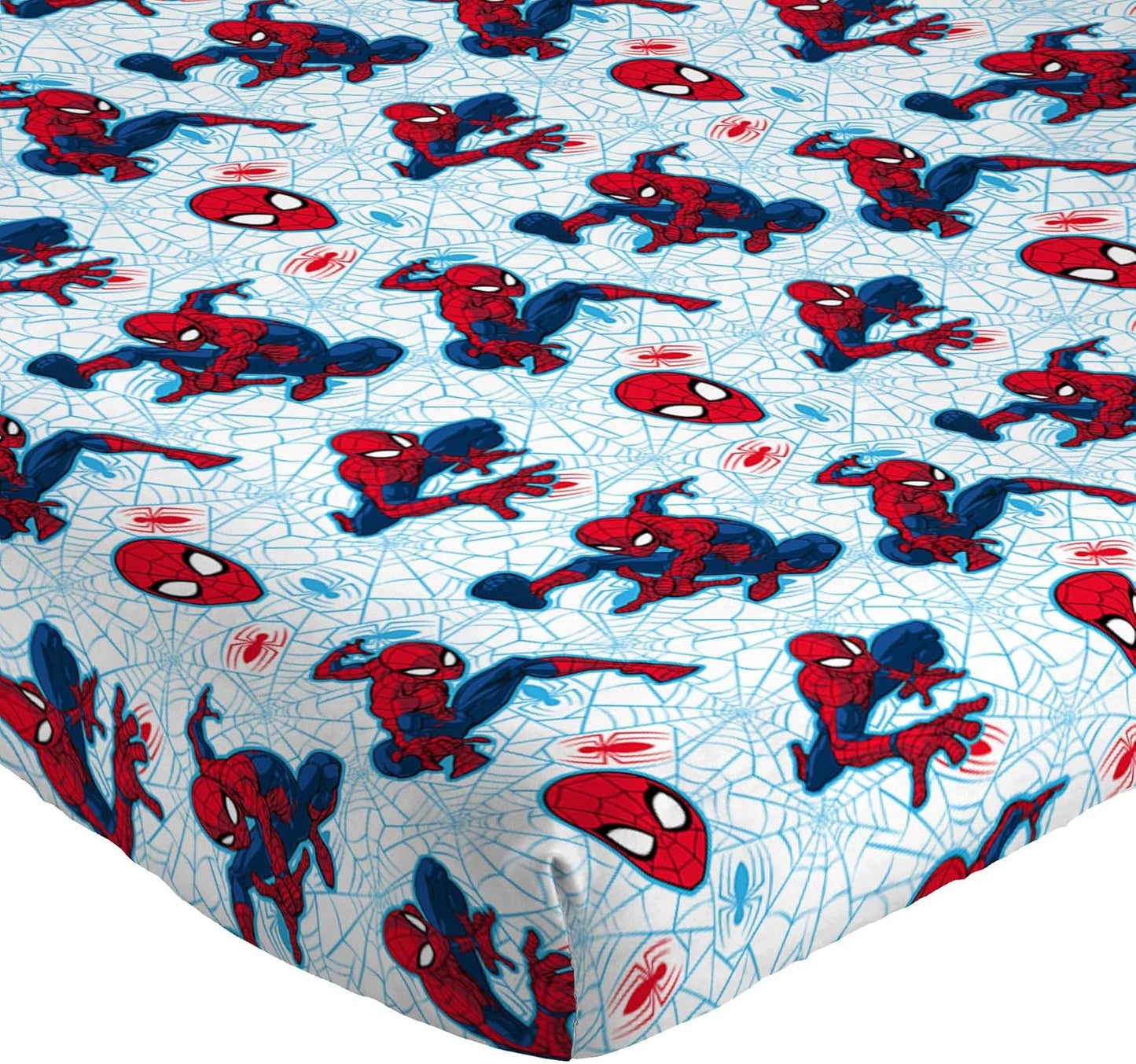 Marvel Spiderman Webtastic 100% Cotton Single Fitted Sheet