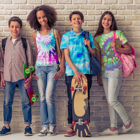 Tie-Dye Art Kit for Over 12 Kids to Play, Easy & Fun (18 Colours)