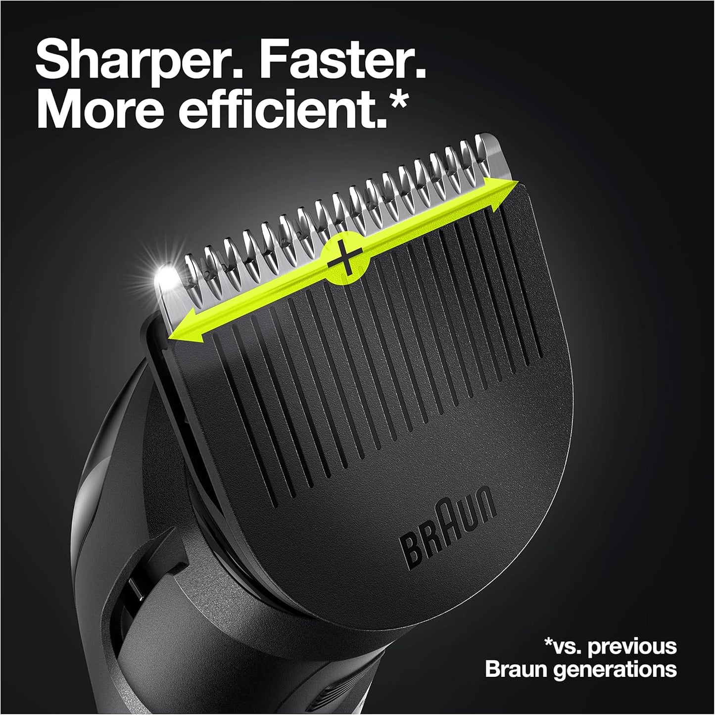 Braun 7-in-1 All-In-One Series 3, Male Grooming Kit With Beard Trimmer, Hair Clippers, Gillette Razor & Precision Trimmer, 5 Attachments, Gifts For Men, UK 2 Pin Plug, MGK3245, Black/Blue Razor