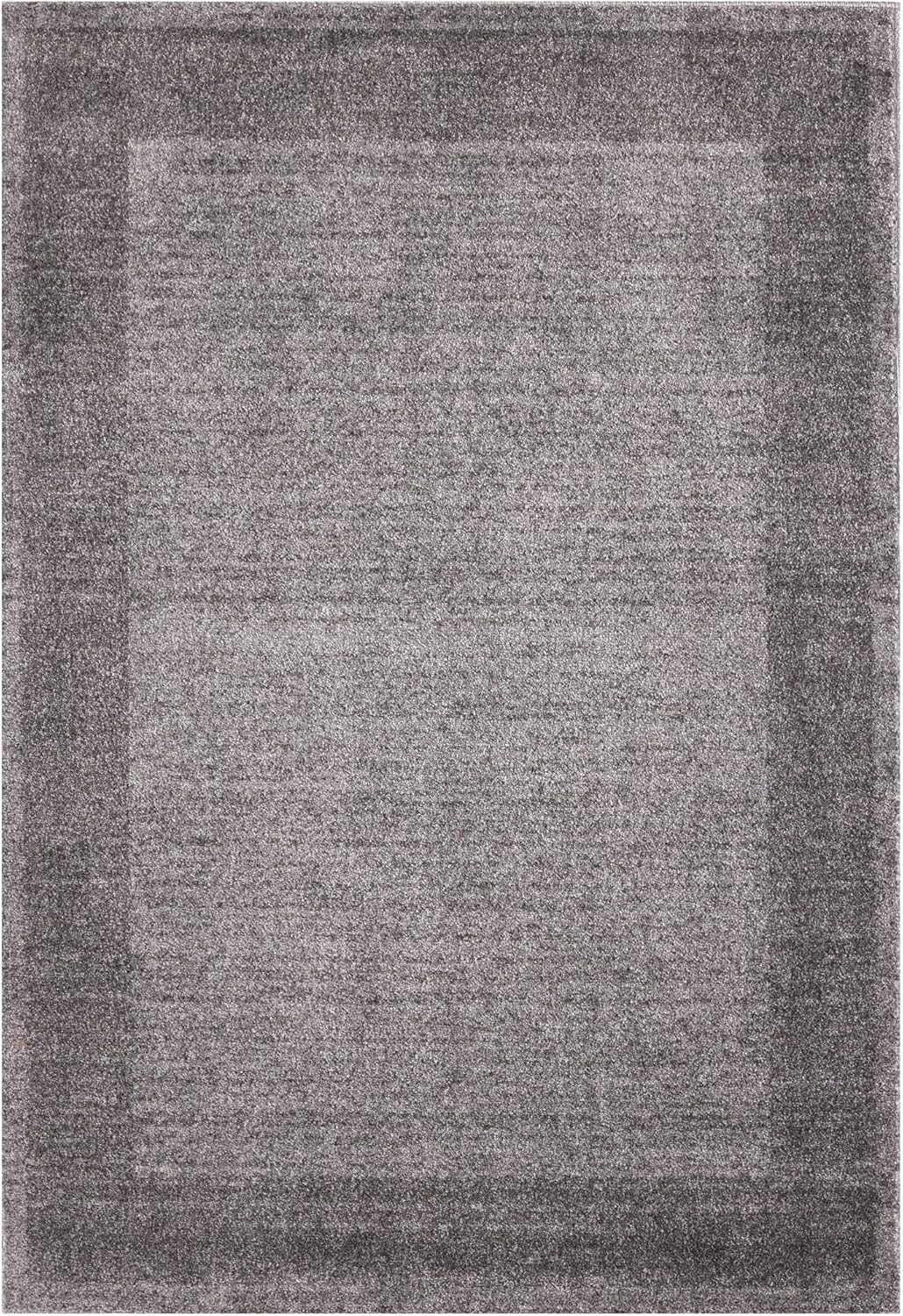 Ultra Soft Area Rug – Modern Luxury Fluffy Rug, Grey Plain Pattern Rugs for Living Room, Bedroom, Kids Room (120x170 cm, Grey)