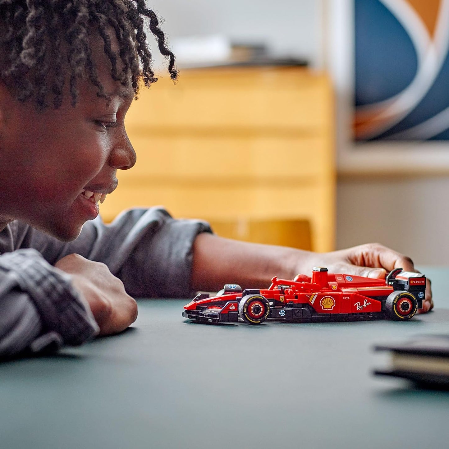 LEGO Speed Champions Ferrari SF-24 F1 Race Car Toy with a Collectible Formula 1 Driver Minifigure - Model Kit for 10+ Year Old Boys & Girls or Adult Motorsport Fans - Gift for Father's Day - 77242