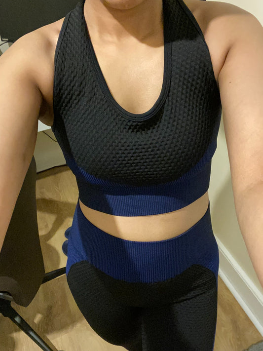 Women Workout Joggers Yoga Gym Sportswear Leggings And Stretch Sports Bra Jumpsuits Clothes