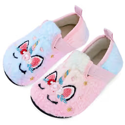 Kids Slippers Plush Anti-Slip Cute Cartoon