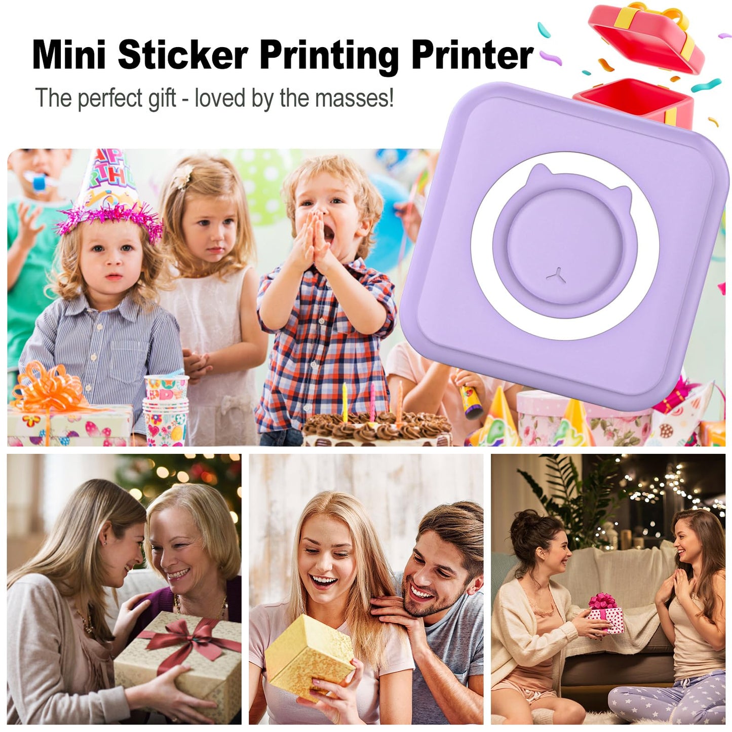 Mini Pocket Photo Printer Bluetooth and Portable Label Maker