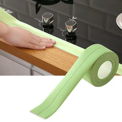 3.2M Self-adhesive Sealing Tape PVC Oil-Proof Kitchen Sink Edge Caulk Tape Waterproof Bathroom Toilet Corner Wall Sticker