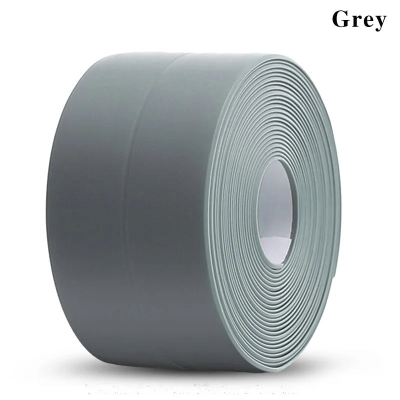 3.2M Self-adhesive Sealing Tape PVC Oil-Proof Kitchen Sink Edge Caulk Tape Waterproof Bathroom Toilet Corner Wall Sticker