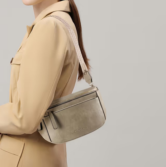 Crossbody Bag Adjustable Vegan Leather Waist Pack with Wide Shoulder Strap