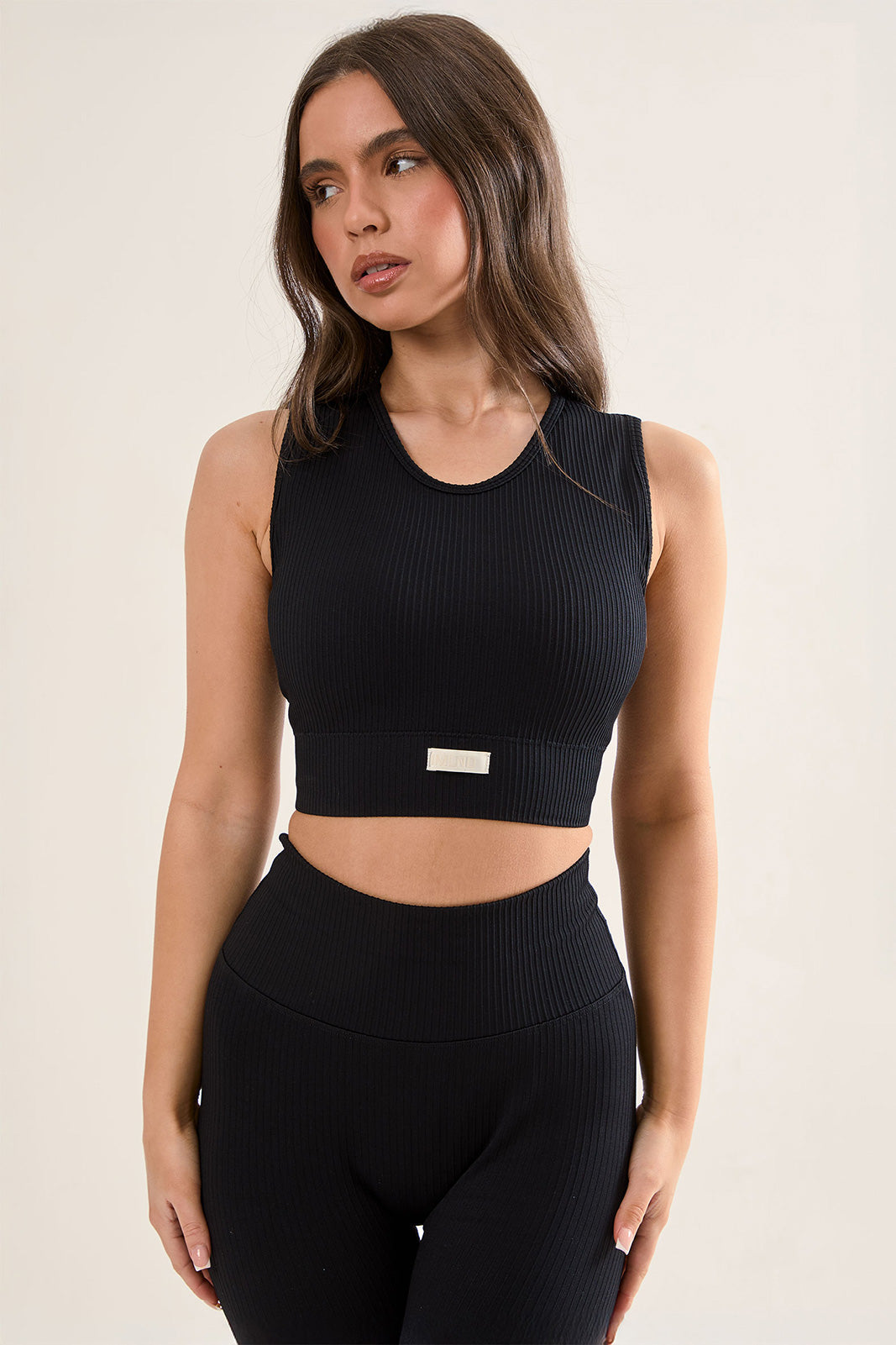 Ribbed Seamless Longline Bra