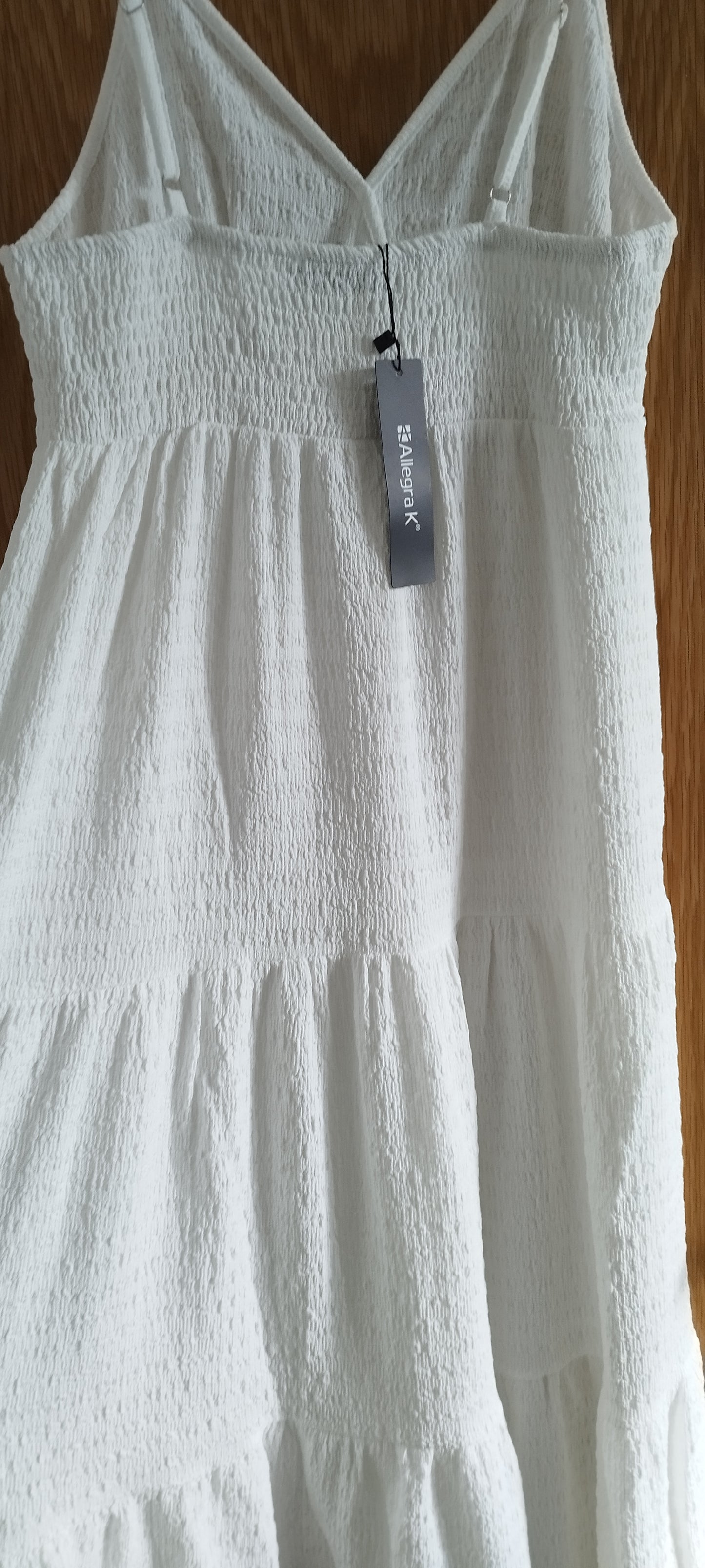 Spaghetti Strap Corset Midi Dress Women's Sweetheart Neck Tiered Flowy Casual