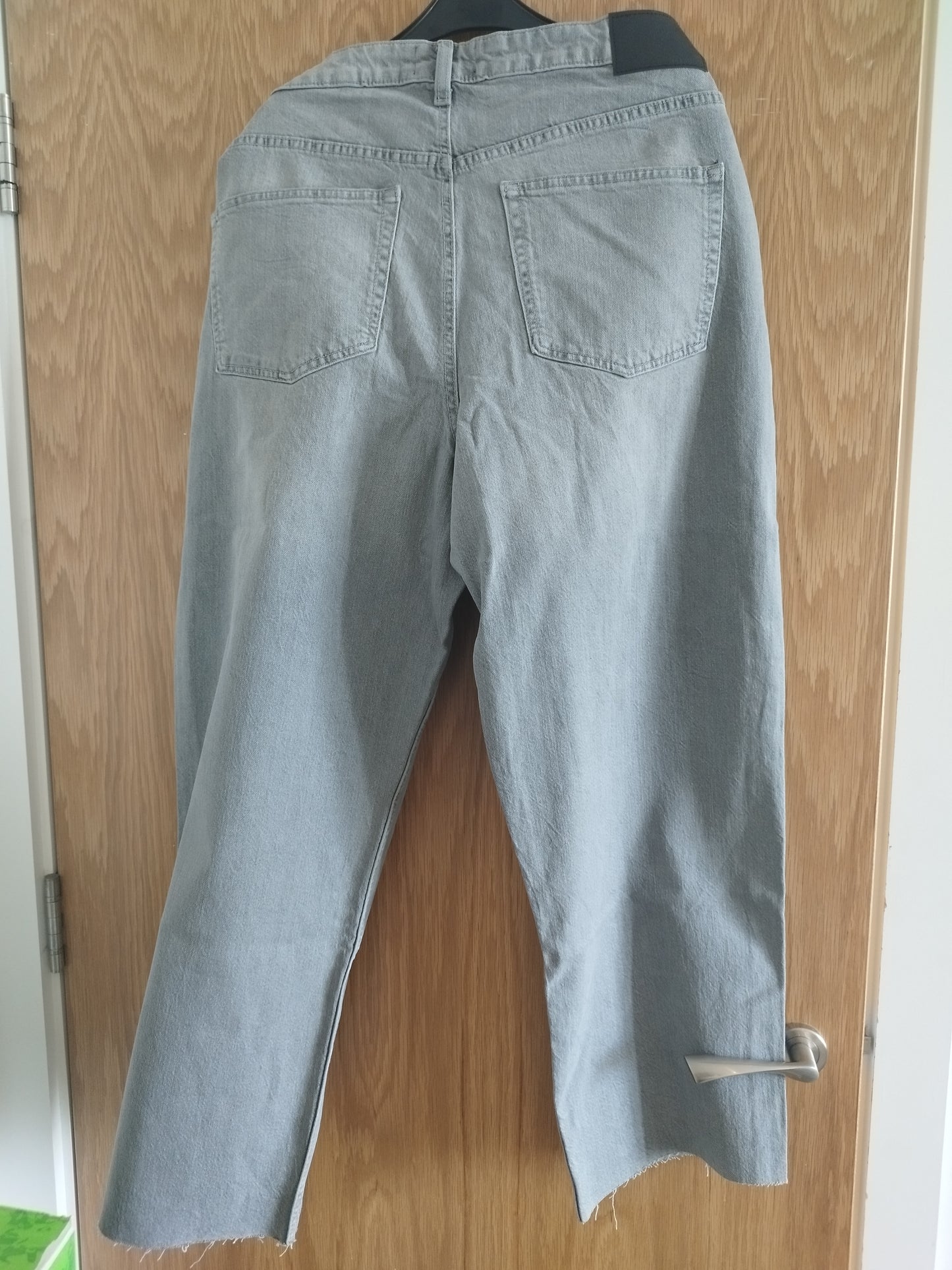 New Grey Women's Ankle Grazer Straight Leg Jeans