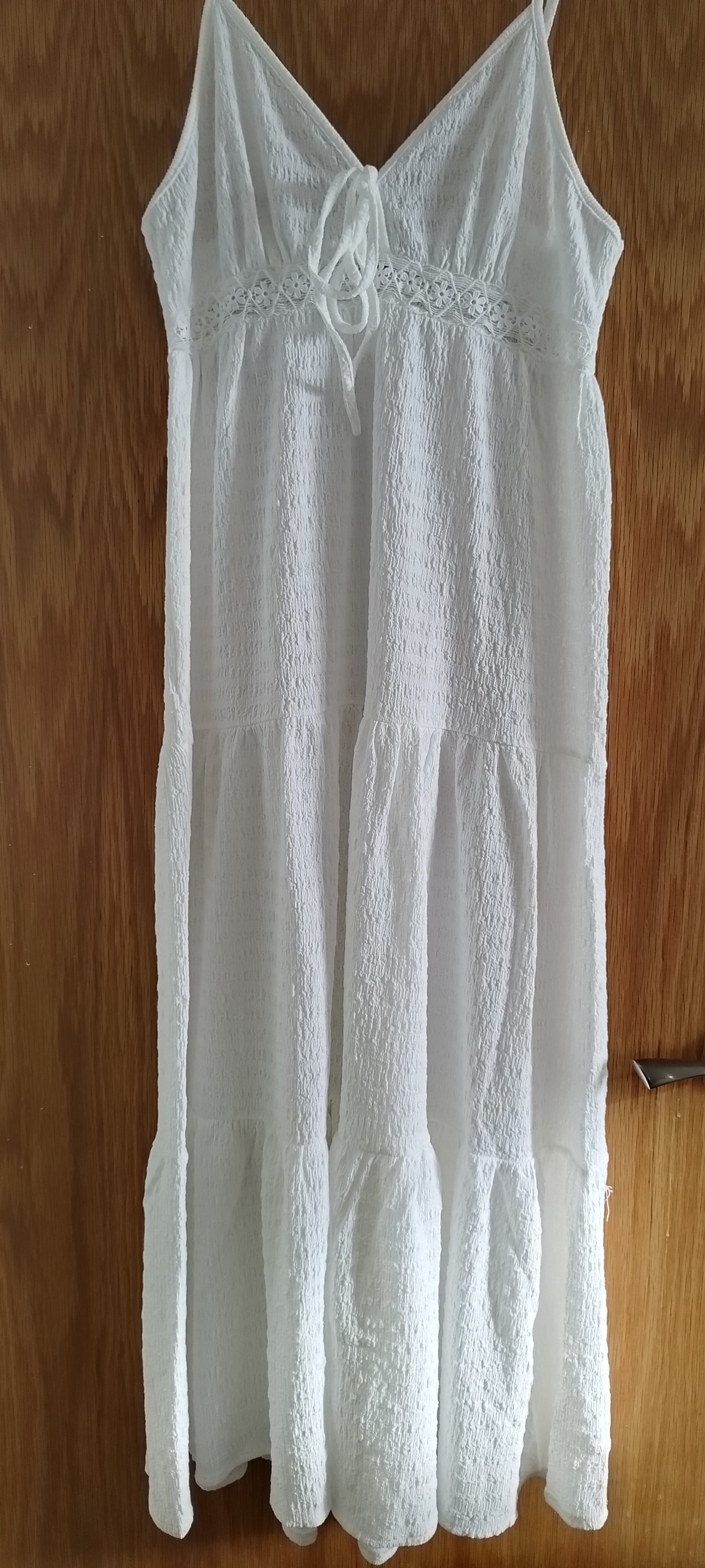 Spaghetti Strap Corset Midi Dress Women's Sweetheart Neck Tiered Flowy Casual