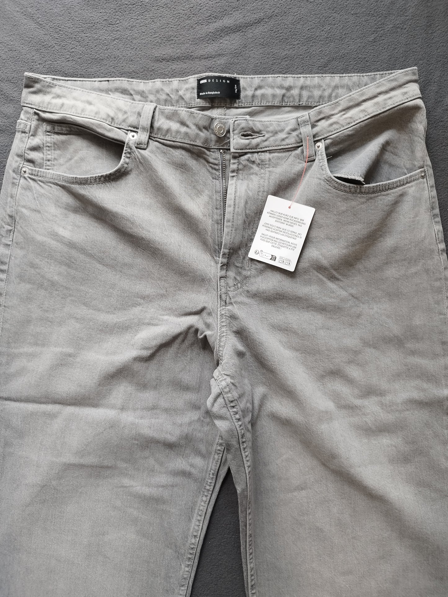 New Grey Women's Ankle Grazer Straight Leg Jeans