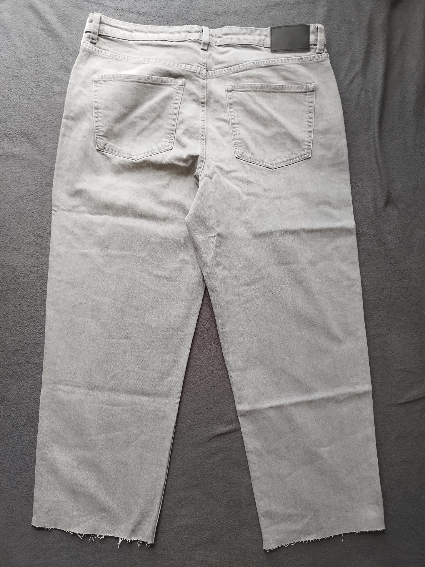 New Grey Women's Ankle Grazer Straight Leg Jeans