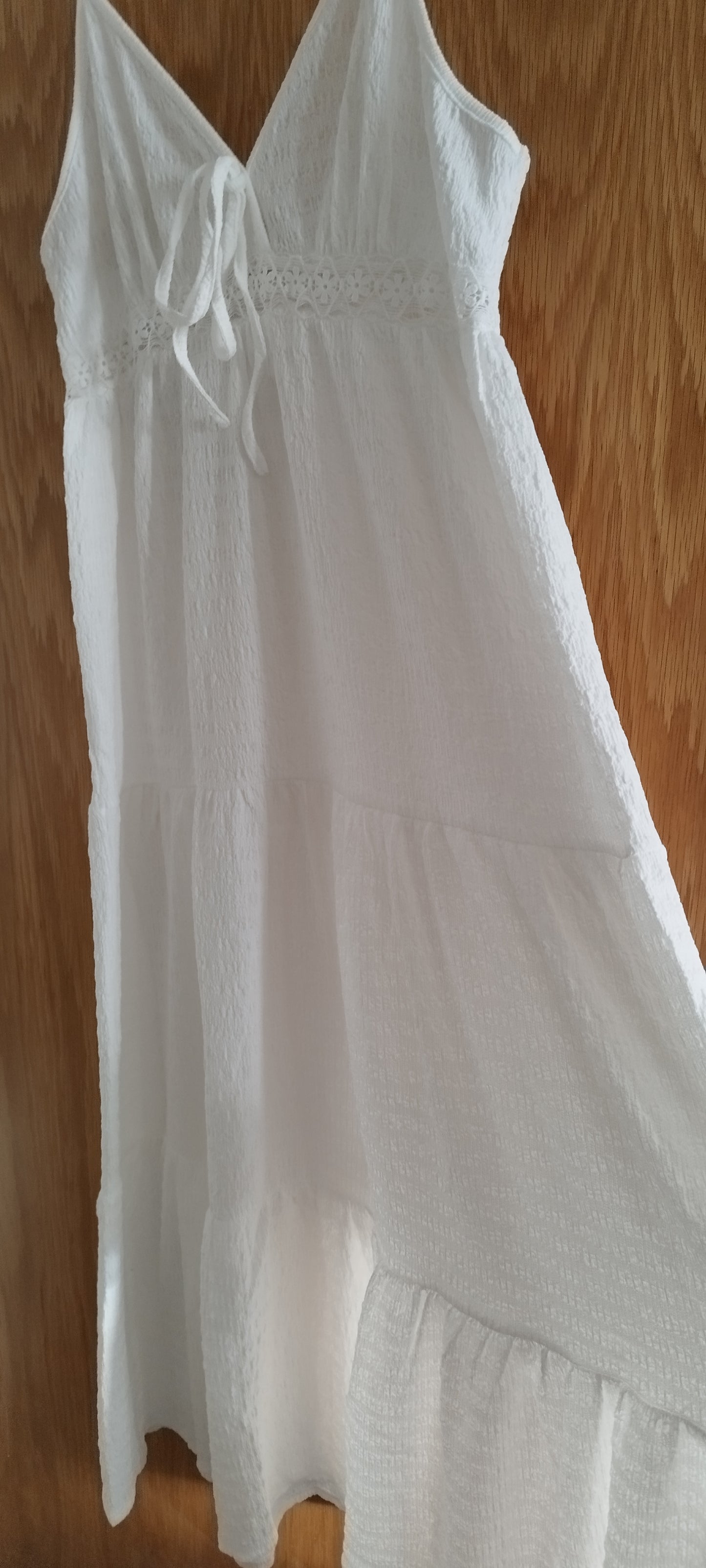 Spaghetti Strap Corset Midi Dress Women's Sweetheart Neck Tiered Flowy Casual