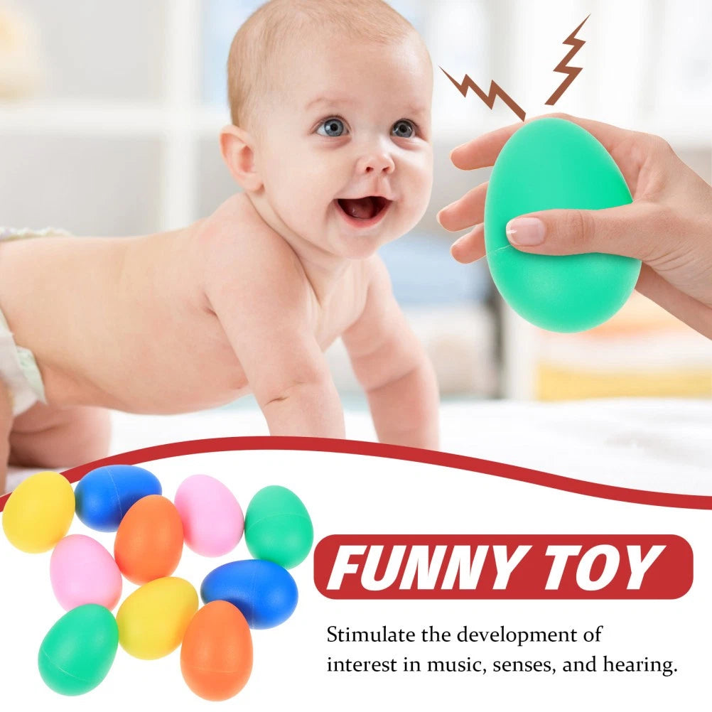 10 Pcs Shaker Musical Instruments Handheld Percussion Childrens Egg Shakers