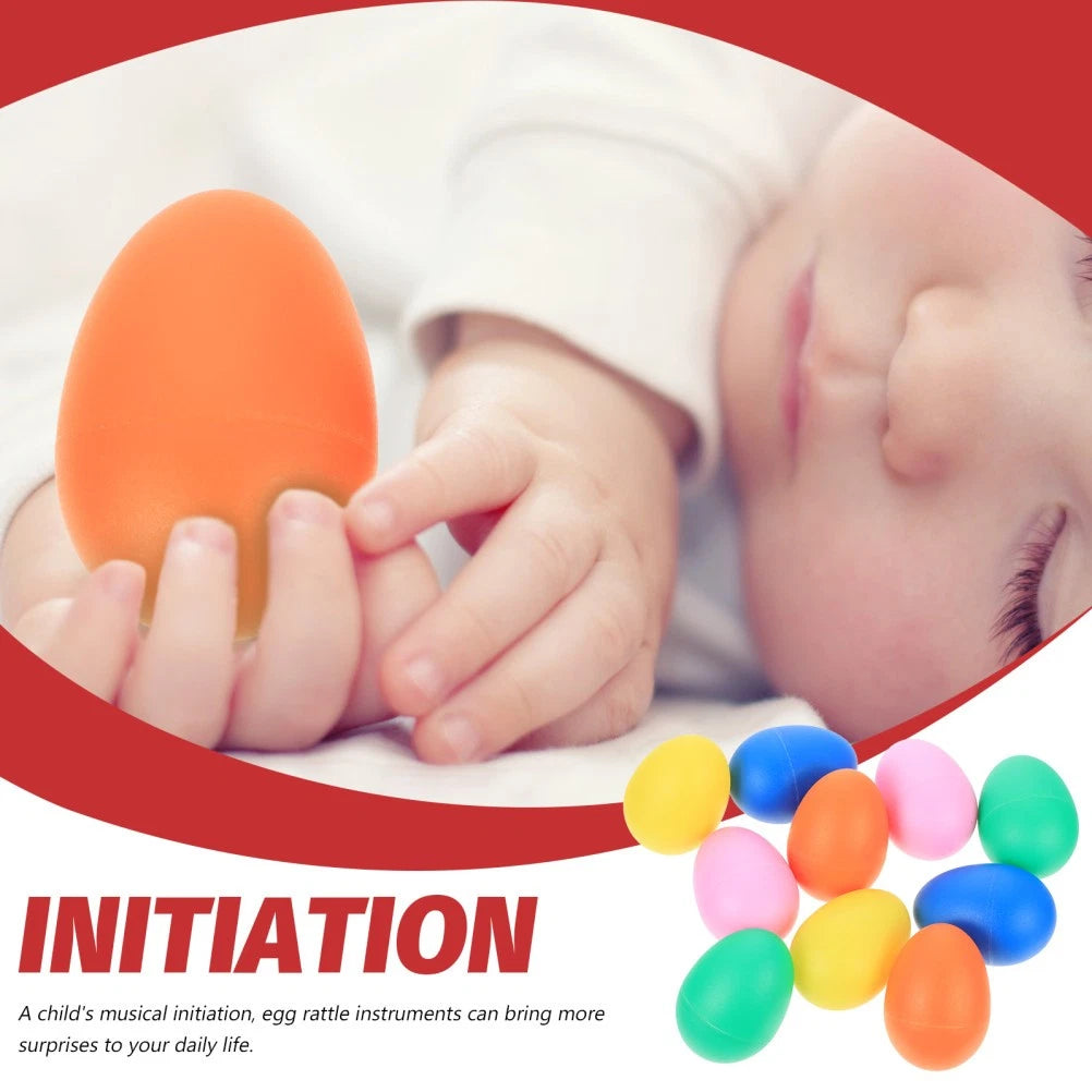 10 Pcs Shaker Musical Instruments Handheld Percussion Childrens Egg Shakers